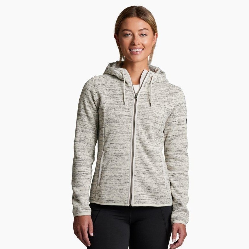 KUHL Ascendyr™ Hoody Women's Small Oatmeal Heather Full-Zip Fleece Jacket
